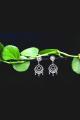 Perky Floral Silver Filigree Stud Earrings